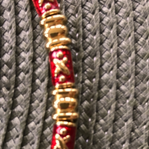 Joan Rivers “Kisses” Red Link Bracelet & Earrings - Picture 3 of 8